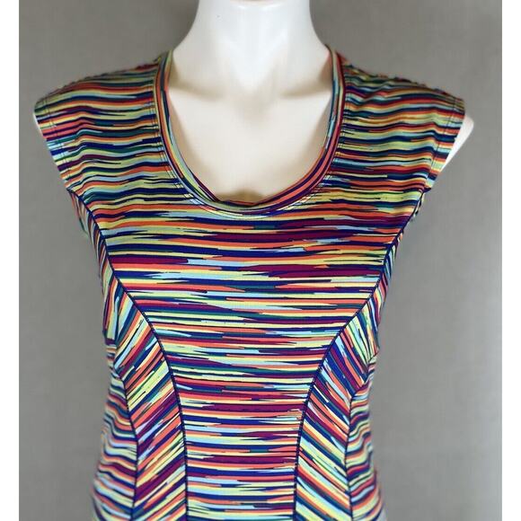 Title Nine Dream Dress Athletic Fit 
 Striped Fun Colorful Size Small Excellent - Picture 2 of 13